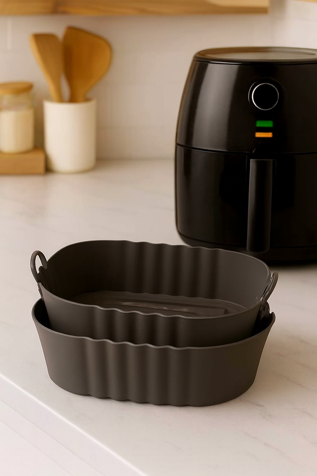 2 pcs Silicone airfrier liner